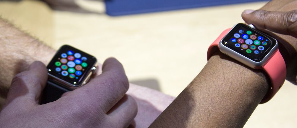 Demonstrasjonene av klokka foregikk ved at en Apple-ansatt demonstrerte, mens vi hermet.