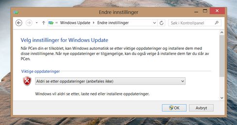 Det er ikke alltid det passer så godt at Windows Update begynner å laste ned store oppdateringer.