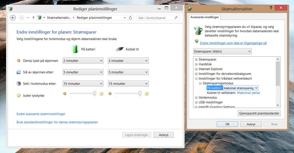 Du kan ofte gjøre strømplanene i Windows enda bedre ved å sjekke alle de detaljerte innstillingene.