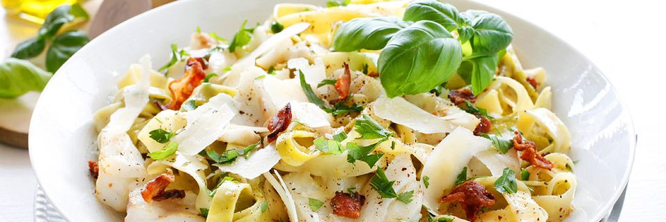 Du bør absolutt prøve denne vrien på pasta carbonara