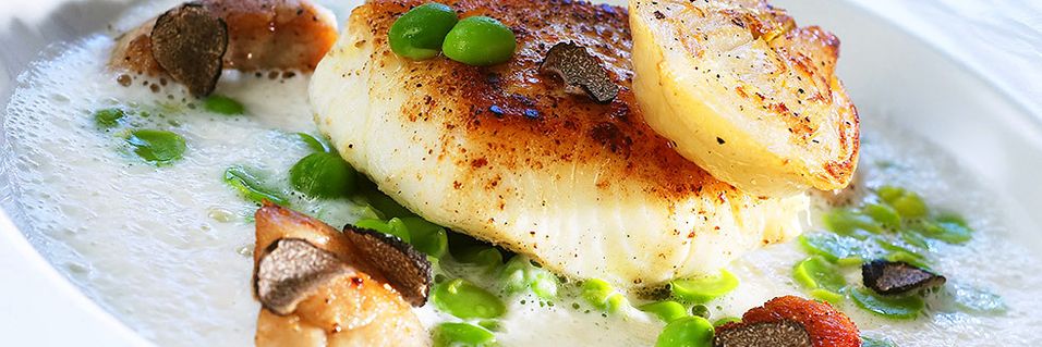 Så lekker blir helgens fiskemiddag. PS Du trenger ikke trøffel