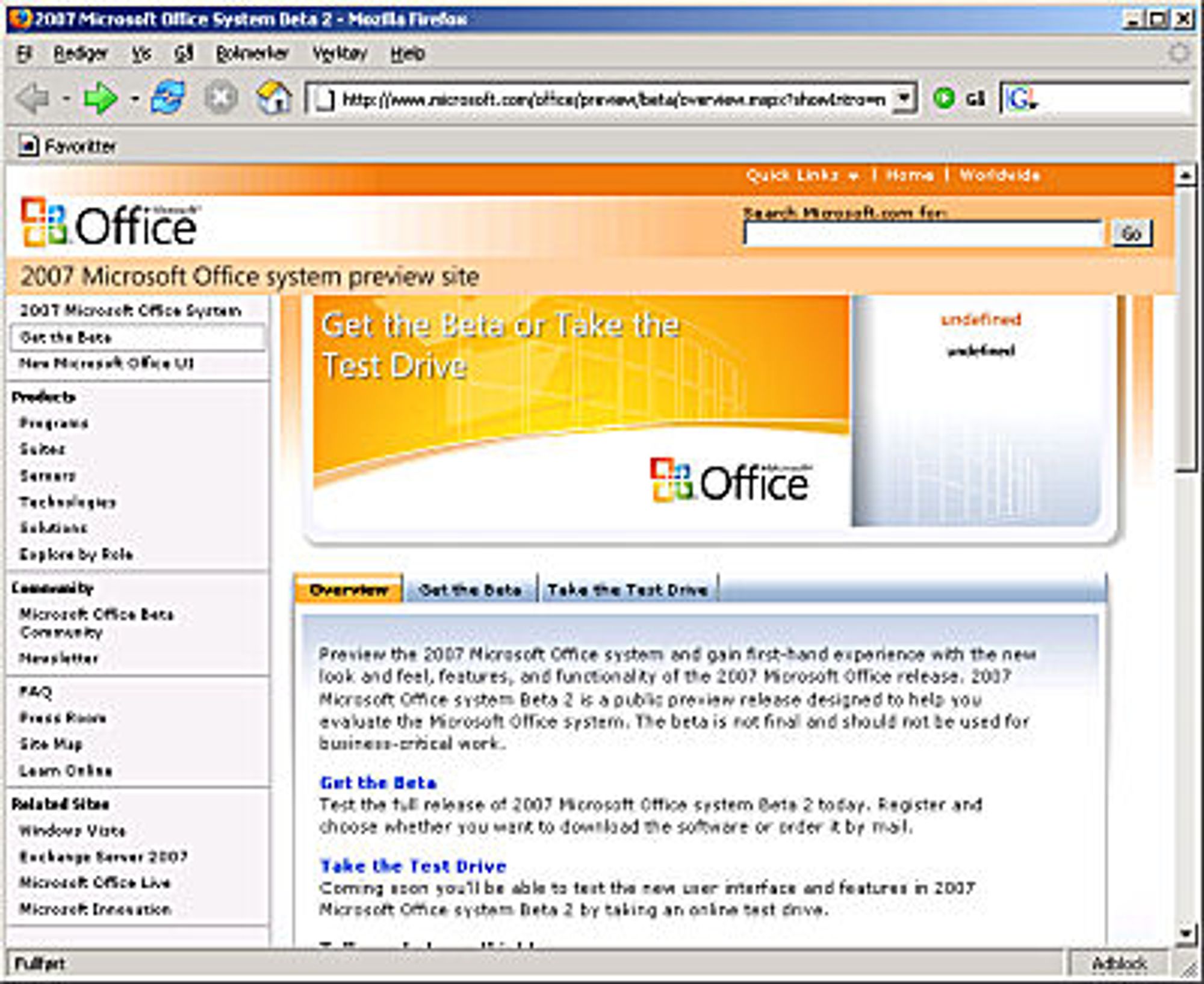 Microsoft Office 2007 Beta 2