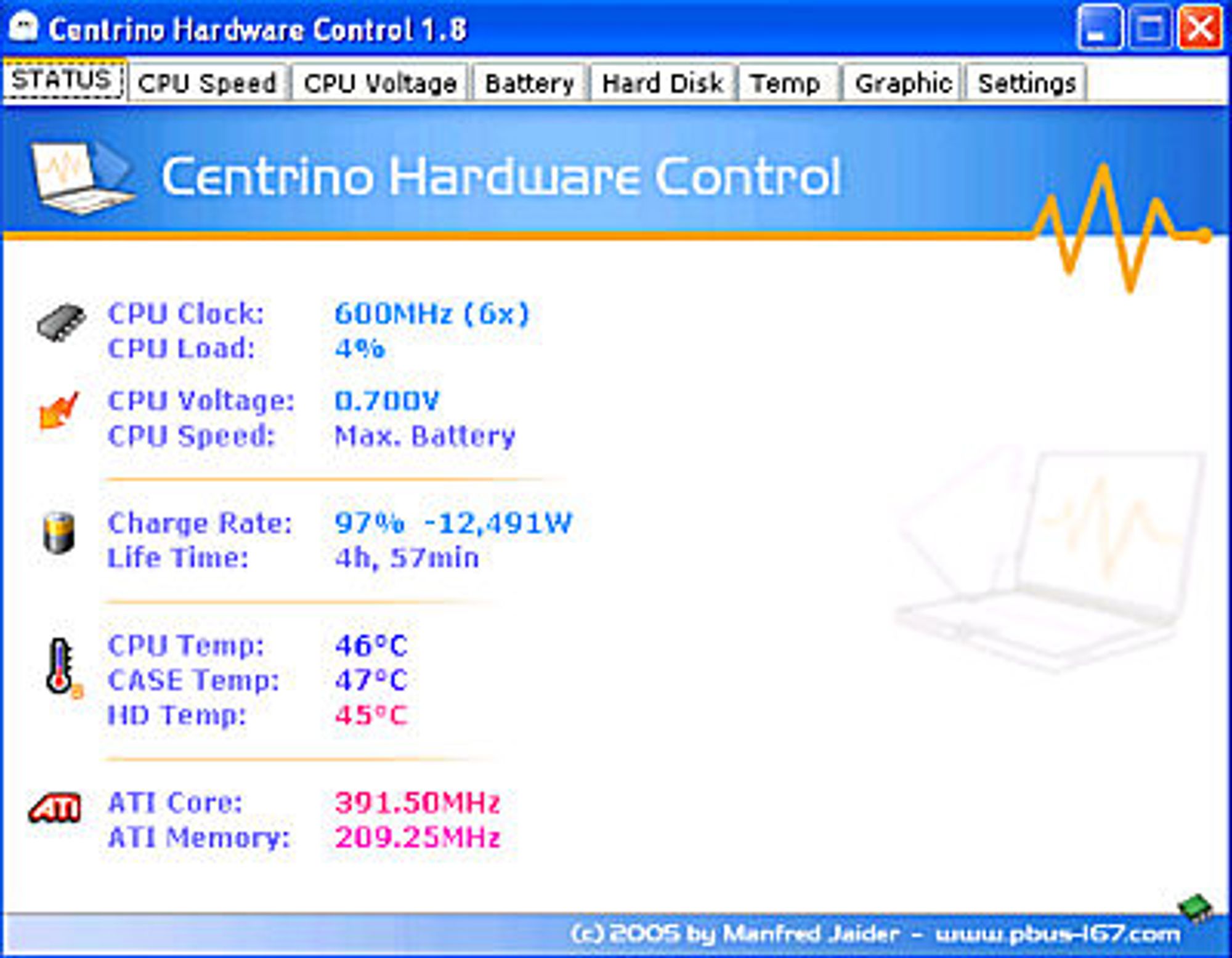 Notebook Hardware Control