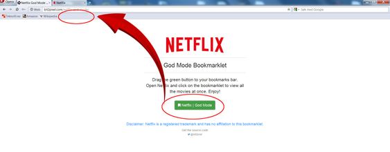 Dra den grønne knappen opp i bokmerkelinjen din.