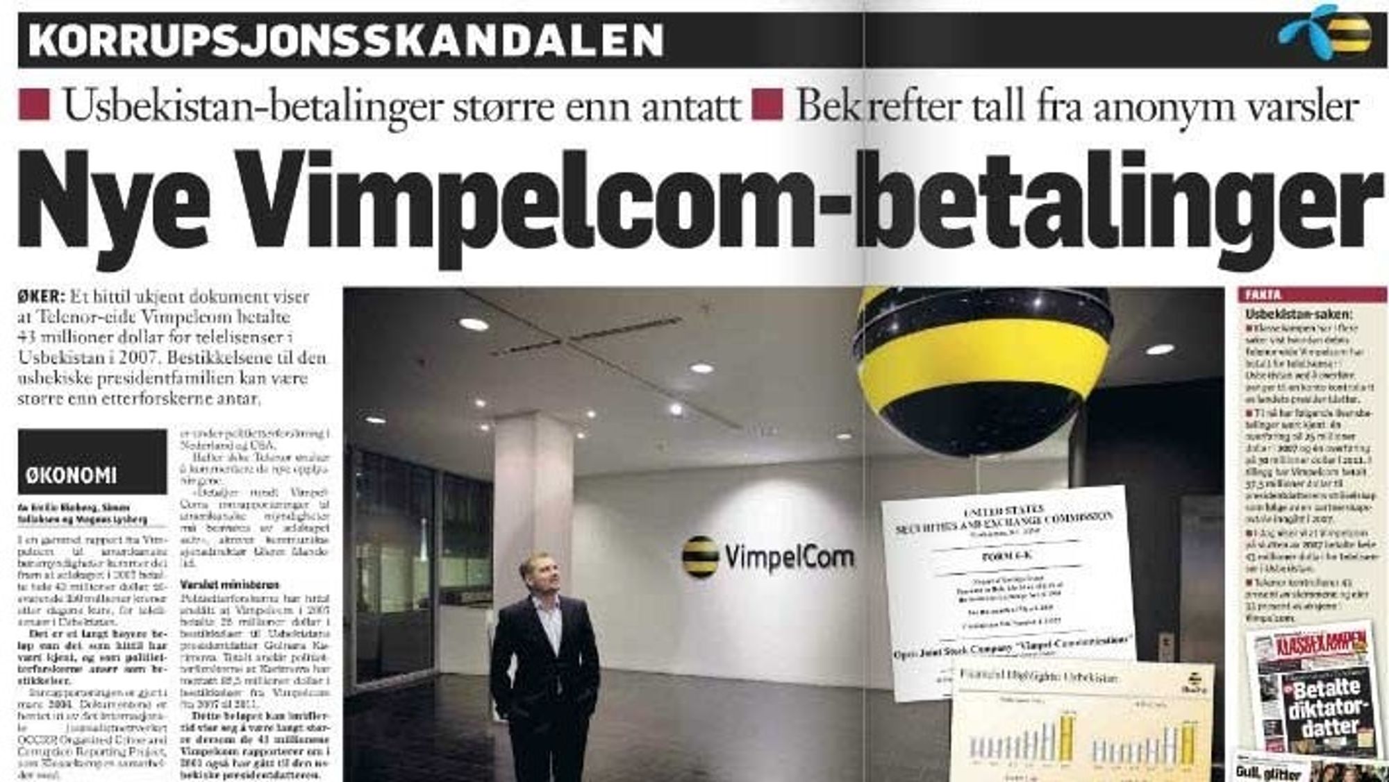 Nye Vimpelcom-betalinger avdekket