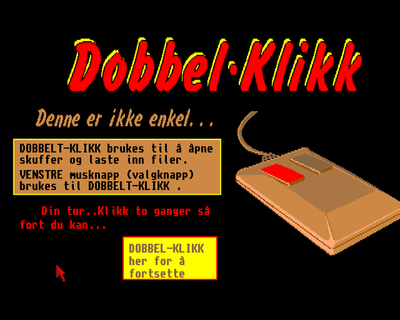 Dobbeltklikk er ikke lett!