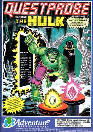 Scott Adams Questprobe-spill basert på Marvel-helter ble akkompagnert av egne tegneseriehefter.
