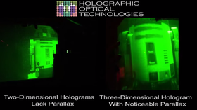 Hologrammene skal være tredimensjonale «skulpturer».