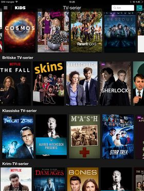Se flere TV-serier via den amerikanske utgaven av Netflix.