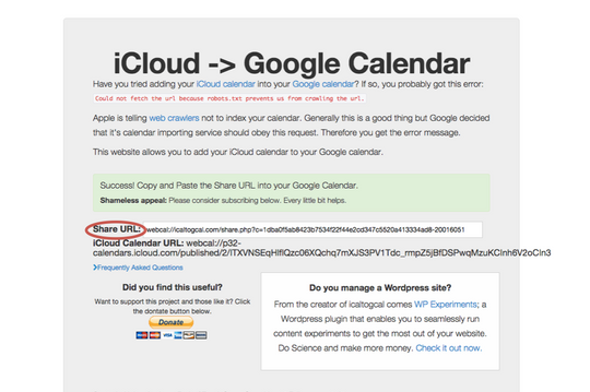 I denne eksterne siden kan du hente ut en URL som kan plottes inn i Google Calendar.