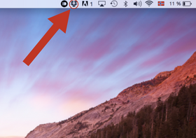 Dropbox gir deg en egen hurtigknapp i menylinjen øverst.