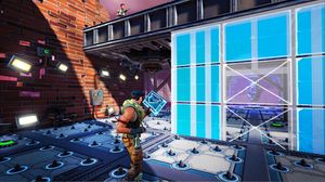Skjermbilde fra alfautgaven av Fortnite.