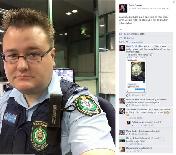 Lovens lange arm på Facebook.
