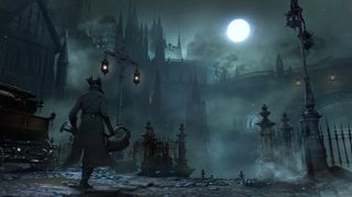 Mørket spiller en større rolle i Bloodborne enn i forgjengerne. Lampe eller fakkel er ofte livsviktig.