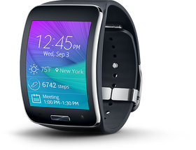 Gear S, en av Samsungs nåværende smartklokker.