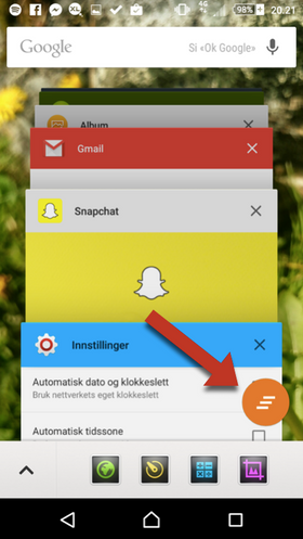 Denne lille knappen gjør det enkelt å lukke alle åpne programmer.