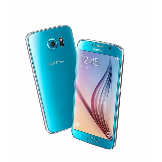 En Samsung Galaxy S6 «Blue Topaz».