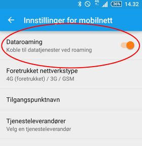 Det samme gjelder på Android-mobiler.