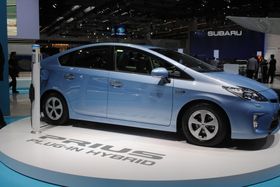 En tredjegenerasjons Toyota Prius. Det er disse bilene de frekke tyvene stjeler batteriene fra.
