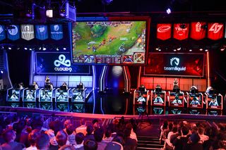 Cloud 9 mot Team Liquid i semifinalen av LCS NA Spring.