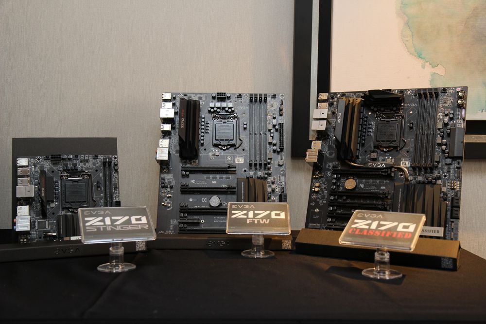 Tre nye hovedkortmodeller; Z170 Classified, FTW og Stinger. Flaggskipet er Classified. Kortene støtter Intels 6.generasjon Skylake-prosessorer som kommer i tredje kvartal.