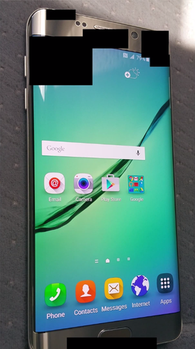 Den ryktede S6 Plus i fullfigur.