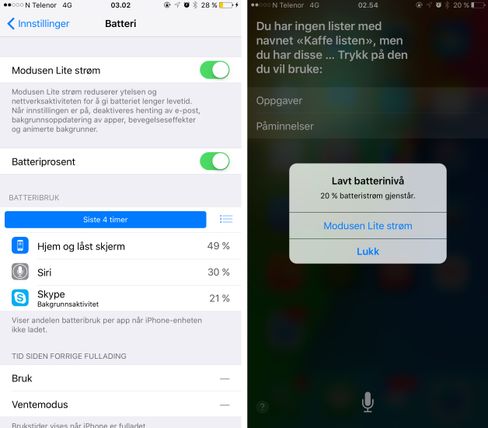 Den nye strømsparefunksjonaliteten i iOS 9 er som snytt ut av USB-kontakten på en Android-telefon.
