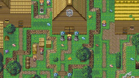 Med RPG Maker kan du lage omgivelser som dette.