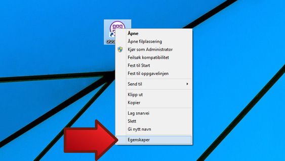 Velg egenskaper.