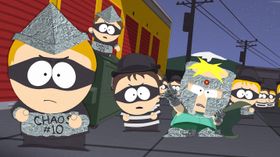 Butters' alter ego Professor Chaos virker å være skurken i dette spillet.