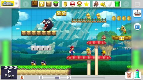 Super Mario Maker lar deg velje mellom fire Super Mario-stilartar.