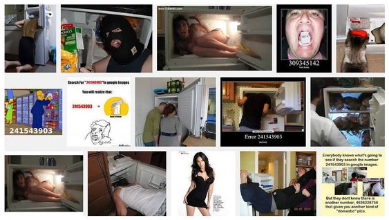 FOLK I FRYSEREN: Det er noen hundre tusen mennesker som har lastet opp bilder av folk i frysere til internett med taggen 241543903.