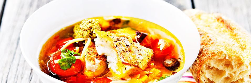 Her får du fisk og pasta i en rett