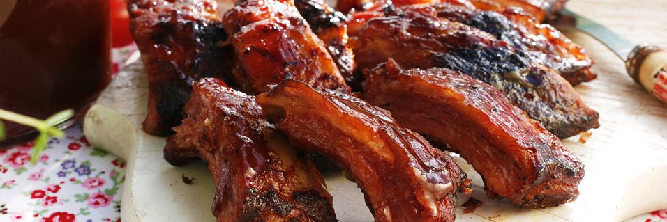 Spareribs fra grillen takker alle ja til