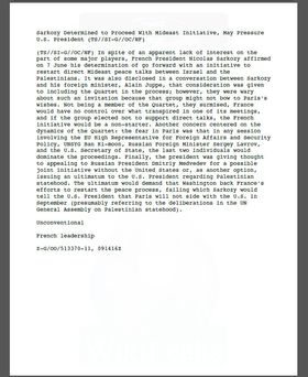 En av mange hemmeligstemplede NSA-rapporter som har blitt offentliggjort av Wikileaks.