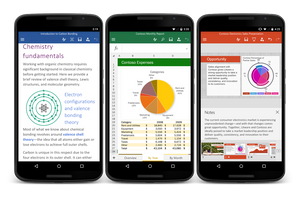 Slik ser Microsofts Office-pakke ut for Android-telefoner.