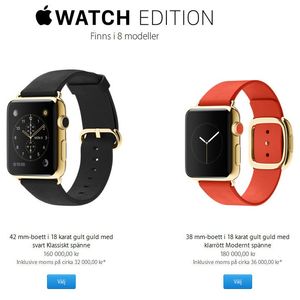 Frisk pris i Apples svenske nettbutikk.