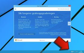 Slik kan du reservere en oppgradering til Windows 10.