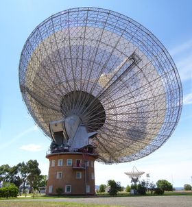 Radioteleskopet ved Parkes Observatory.