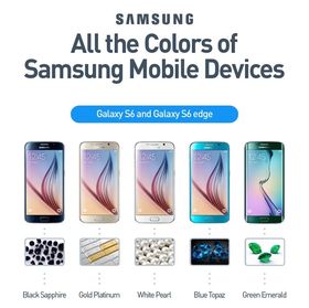 Slik illustrerer Samsung fargevalgene de tok på Galaxy S6 Edge.