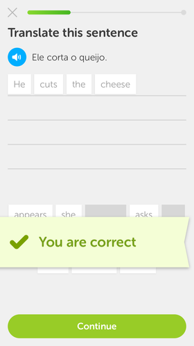 Falo um pouco português ...
