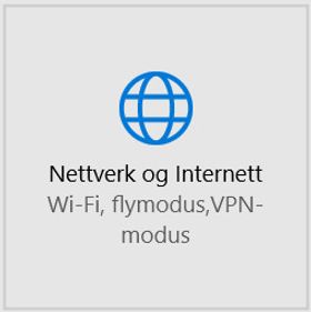 Se etter dette ikonet under Innstillinger.