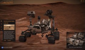 Mye av bildematerialet er hentet inn av Mars-roveren Curiosity, som også har fått sitt eget utforskningsverktøy.