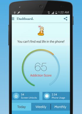 En app som BreakFree kan hjelpe deg med å kartlegge hvor avhengig du er av mobilen.