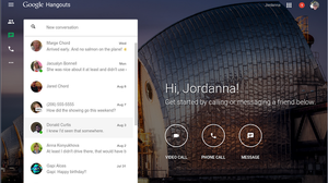 Hangouts fikk også en egen nettside i sommer, som ser slik ut.