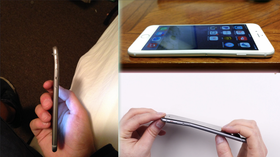 Slik så en rekke iPhone 6 ut etter kort tids bruk. «Bendgate» var et faktum.