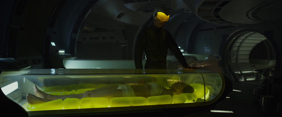I filmen Prometheus ble passasjerene ombord på skipet lagt i dvale mens en robot passet på skipet.
