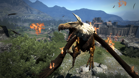 Den majestetiske griffen er berre eitt av mange fabeldyre du kan ta knekken på i Dragon's Dogma.
