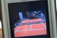 Spill mobiltennis på et papirark