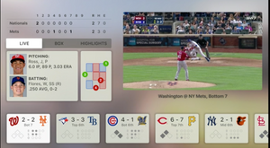 Apper er et stort fokus i nye Apple TV, og amerikanerne ha selvfølgelig laget en app for baseball.